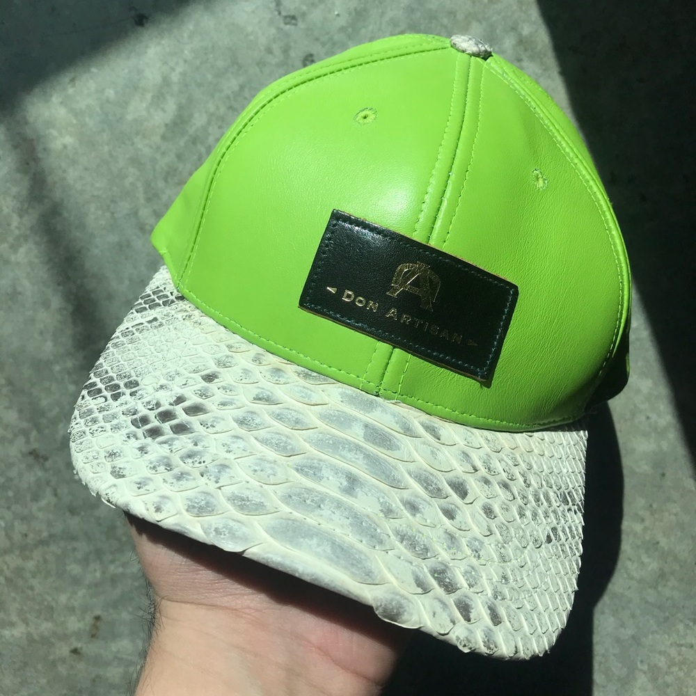 Authentic Don Artisan Snakeskin Cap